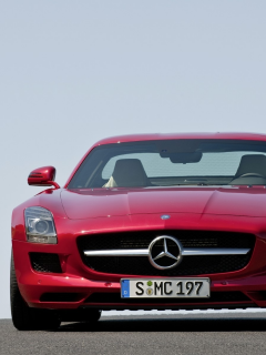 красный, тачки, мерседесы, benz sls amg, mercedes, дороги, дорога, машины