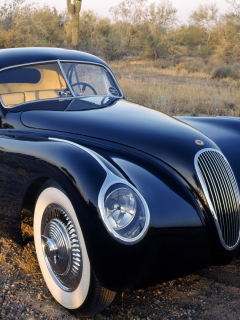 отражение, coupe, 1953, фары, fixed head, jaguar, xk120m, классика