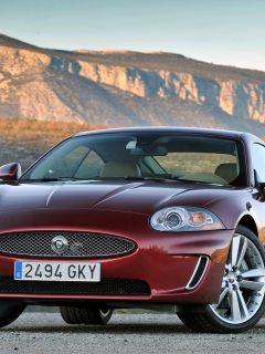 jaguar, xk, горы, coupe