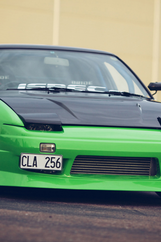 nissan, 240sx, ниссан, green