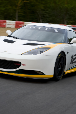 левый бок, lotus, evora, лотус, передняя часть, трасса, евора, type 124, racecar, endurance