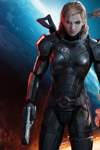 женщина, woman, mass effect 3, shepard, шепард