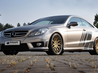 1920x1200, mercedes e-class coupe c207, car, tuning, prior design, машина