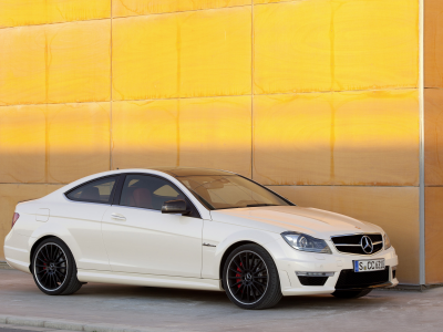 car, 3000x1921, mercedes c63 amg coupe 2012, машина