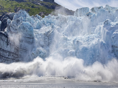 америка, glacier bay national park, озеро, сша, аляска, ледник, море, обвал, alaska, wallpaper, природа, обои, margerie glacier calving