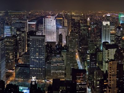 нью-йорк, ночь, york, city, иллюминация, new, здания, свет
