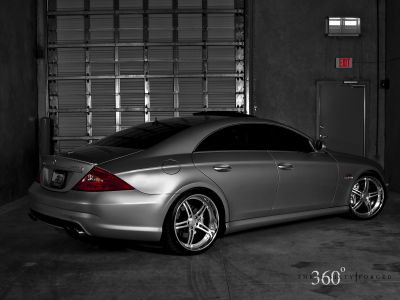 silver benz, тюнинг cls, 360 forged