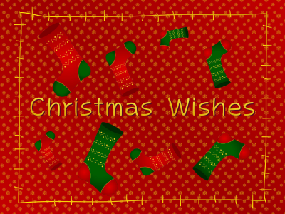 christmas, снег, wishes, снежинки, носки, happy new year, красный фон, праздник, новый год
