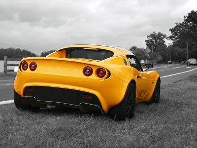 auto, cars, lotus elise, обочина, wallpapers, фото, дорога, чб