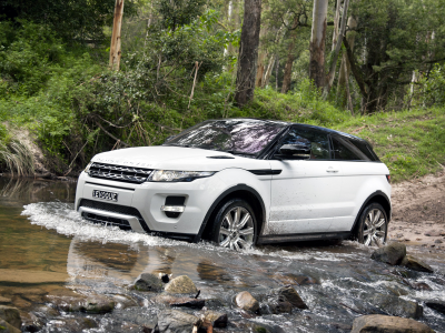 авто, машины, Range Rover, вода, природа