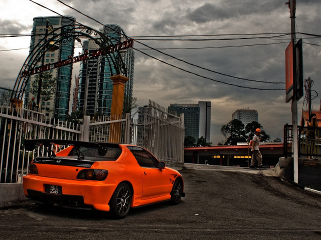 orange, s2000, racer