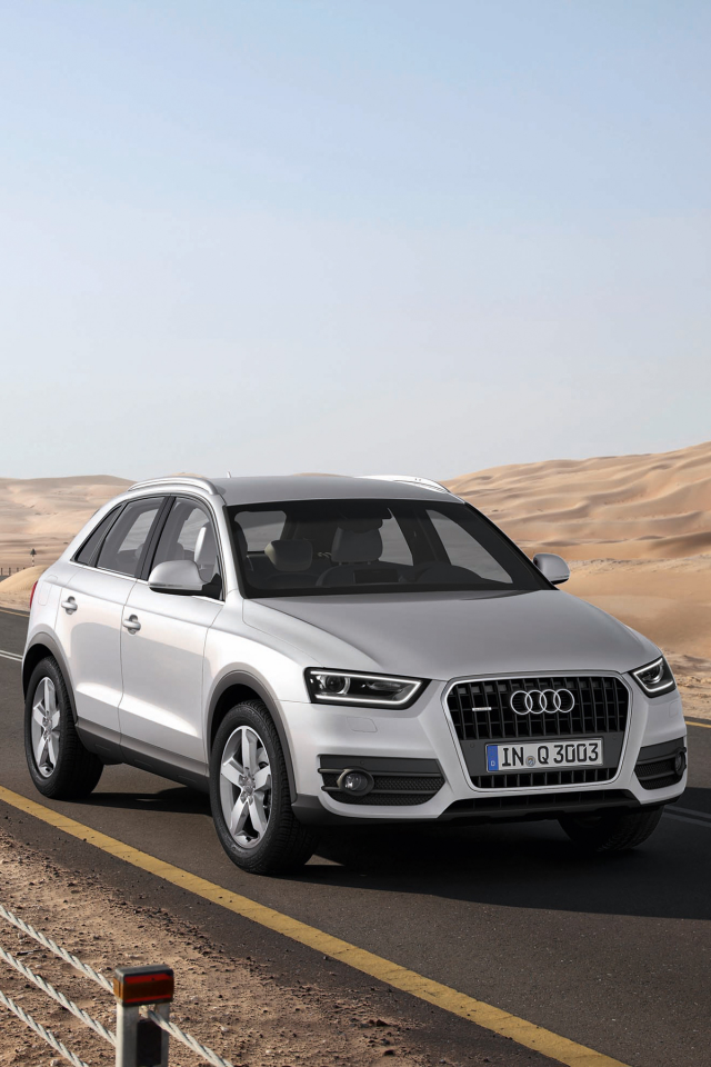 audi, silver, q3