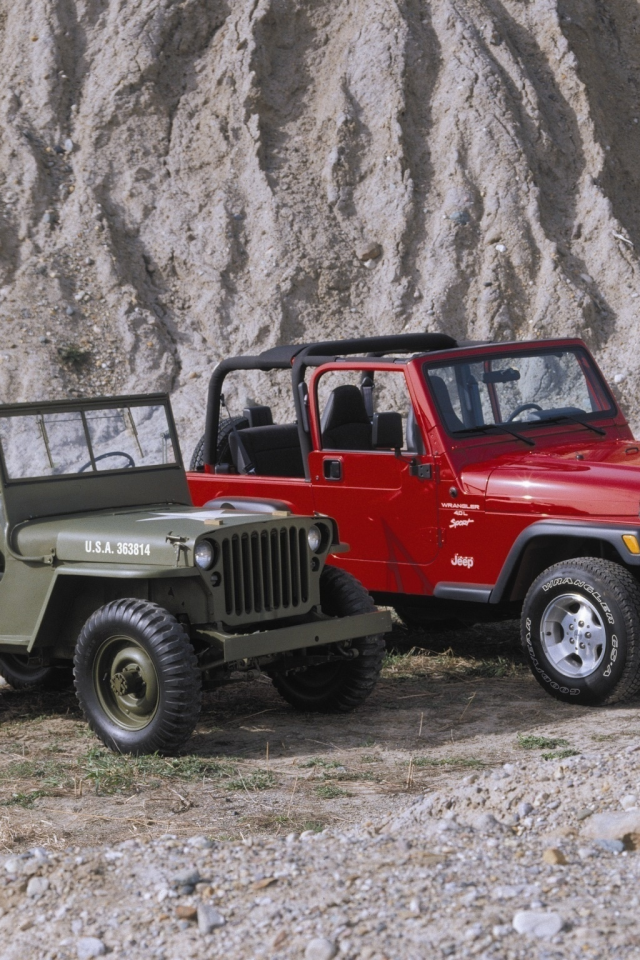 камни, новый, mixed, jeep, старый, willys mb, wrangler, гора