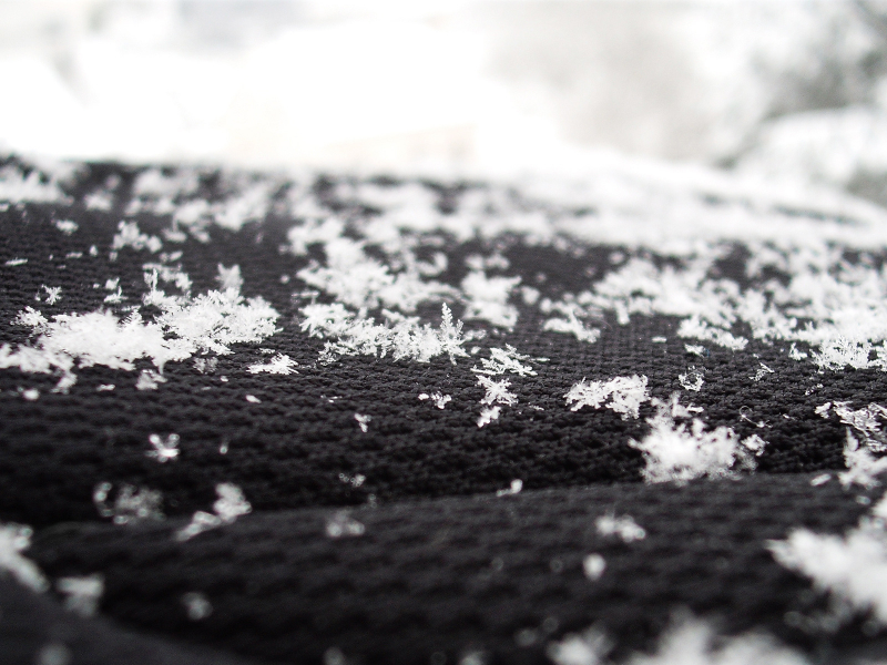 ткань, зима, макро, снежинки