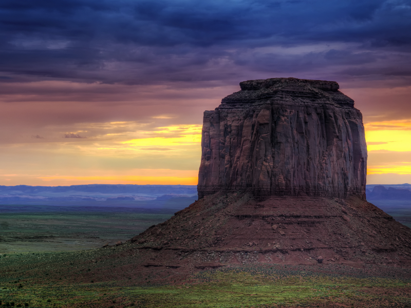 облака, юта, navajo nation, пустыня, долина монументов, рассвет