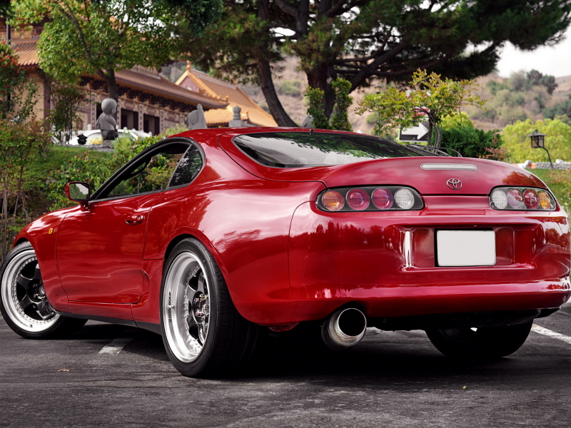 toyota, red, tuning, красная, supra