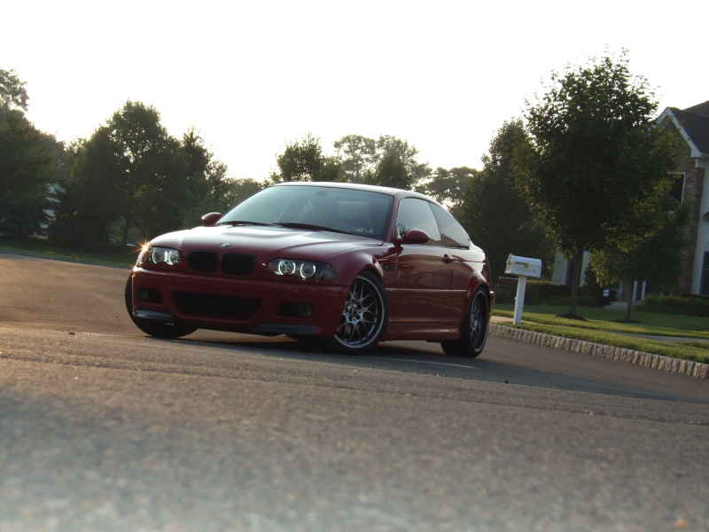 bmw m3, red, фары