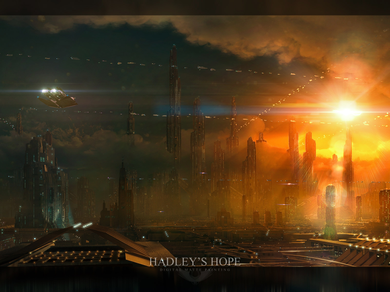 космос, будущее, город, планета, hadleys hope