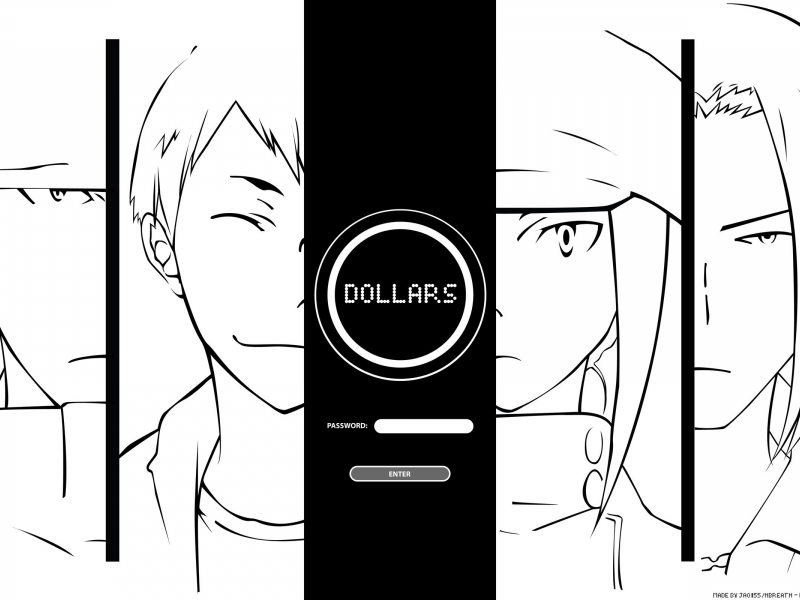 аниме, персонажи, dollars, durarara!!, сериал, password