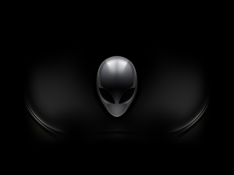 alienware, фон, инопланетянин, темно
