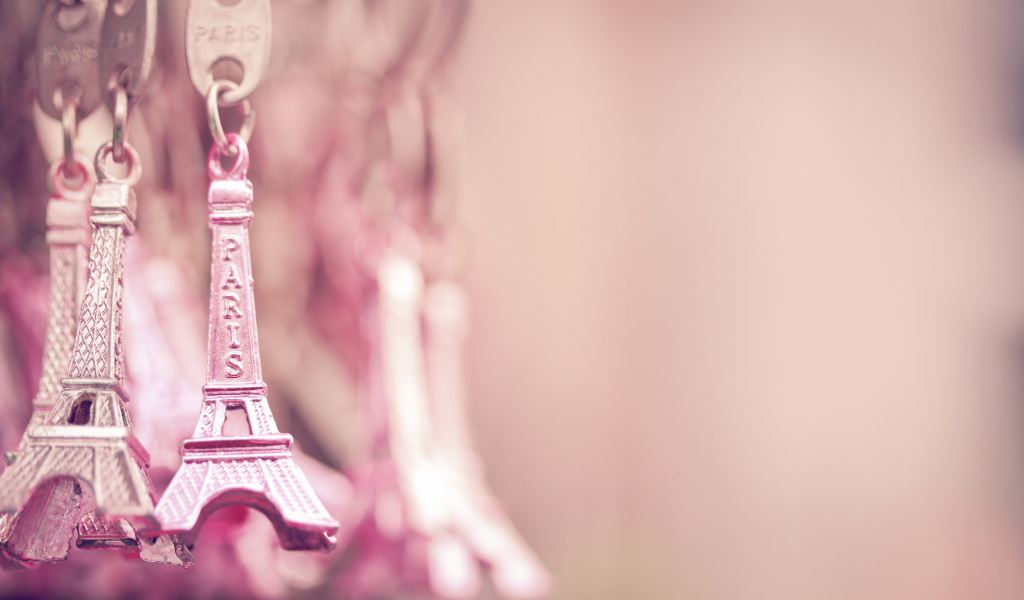  розовые, париж, la tour eiffel, paris, брелоки, эйфелева башня