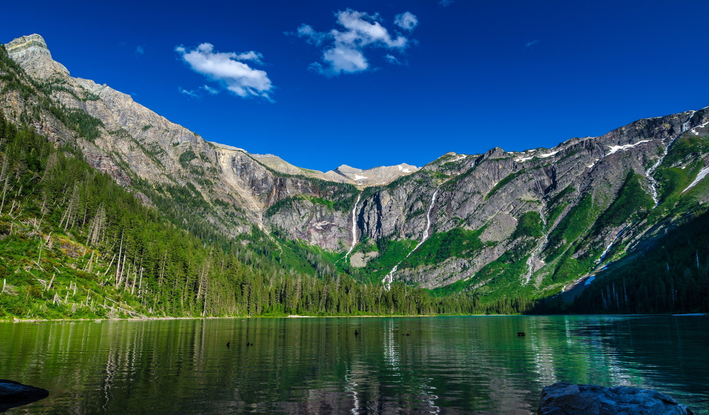 avalanche lake, озеро, природа, горы, nature