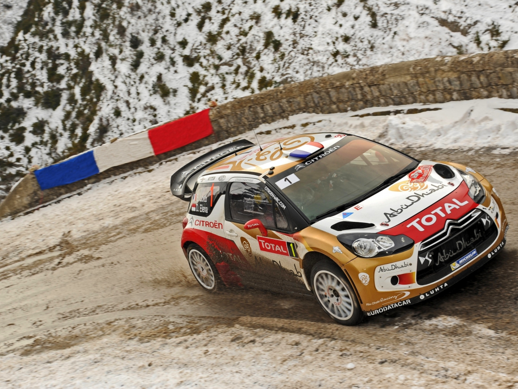 ds3, гонка, едет, wrc, грязь, citroen, rally, sebastien loeb