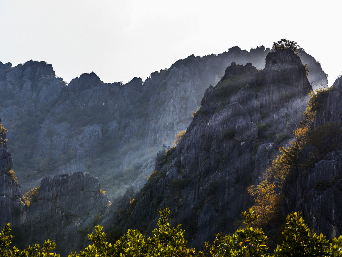 горы, thailand, солнце, скалы, prachuap khiri khan, тайланд