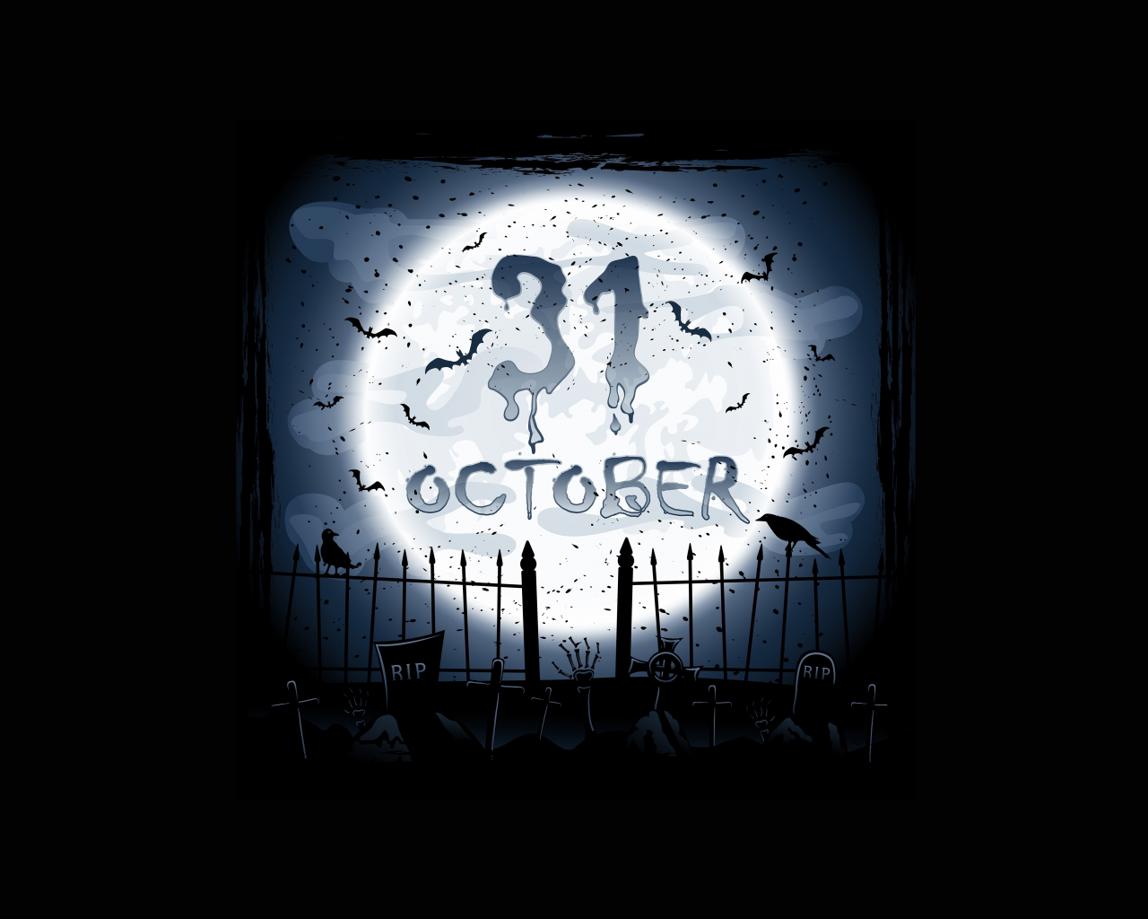 graveyard, full moon, creepy, horror, scary, holiday halloween , october, crows