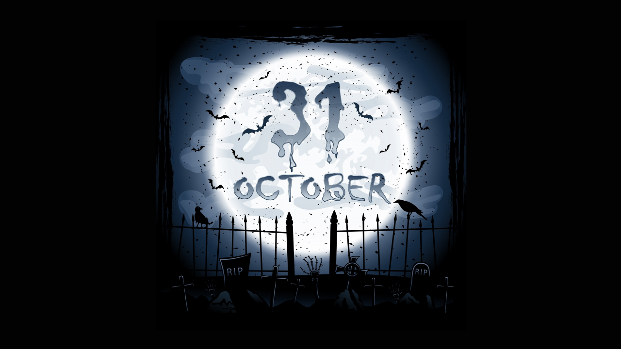 graveyard, full moon, creepy, horror, scary, holiday halloween , october, crows