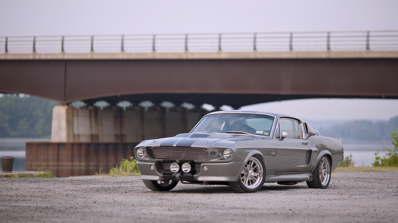 gt500, мост, eleanor, muscle car, shelby, легенда, mustang, дорога, ford, форд