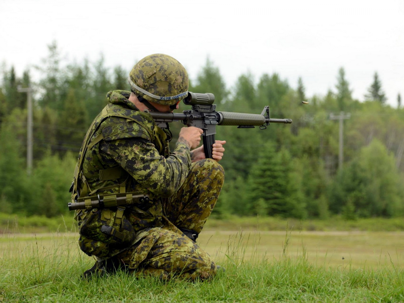 оружие, canadian army, солдат, выстрел