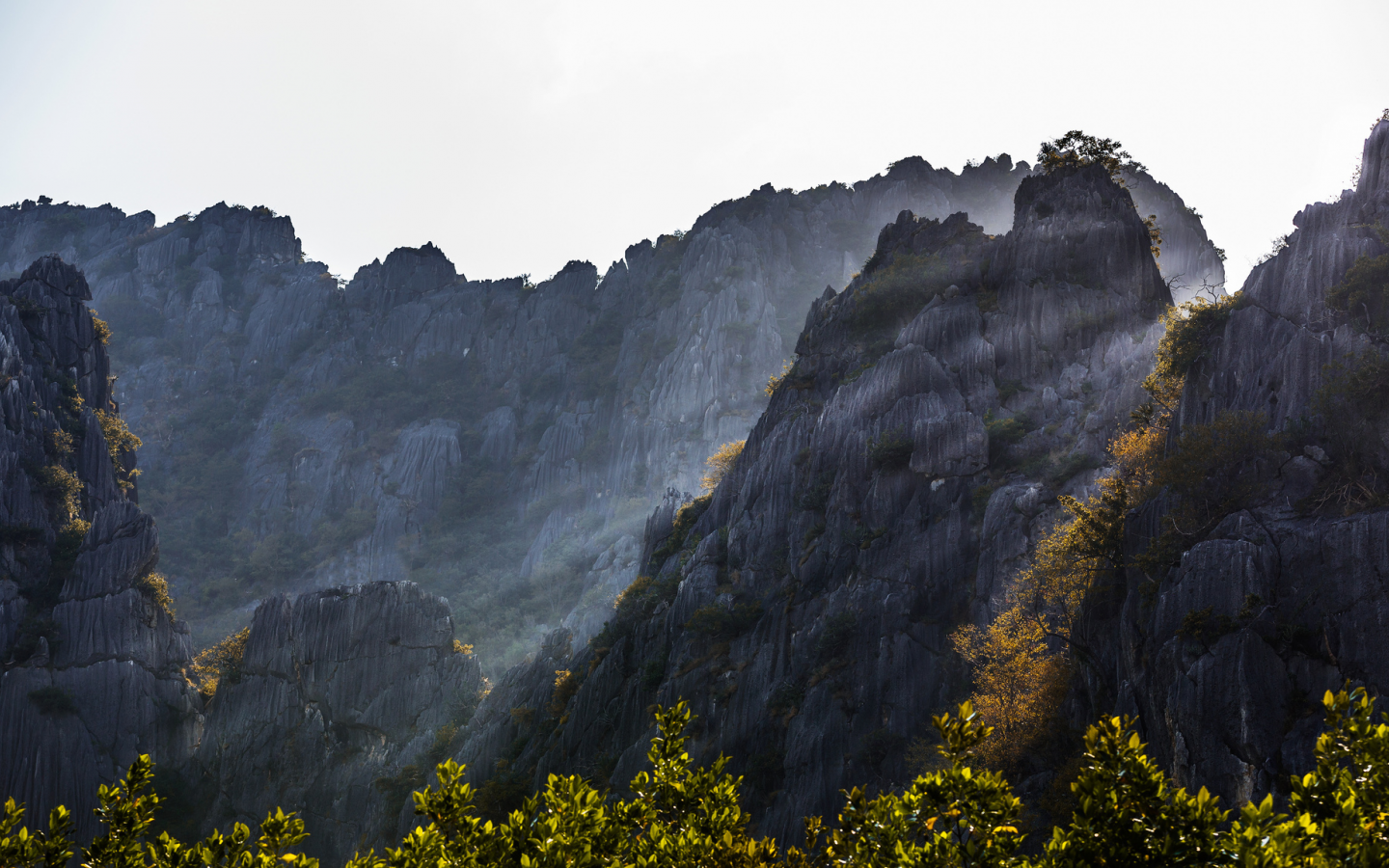 горы, thailand, солнце, скалы, prachuap khiri khan, тайланд