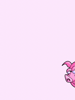 pig, свинья, минимализм, розовый, хвост