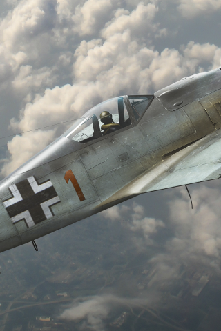 fw 190, воздушный бой, истребитель, немецкий, b-25, focke-wulf