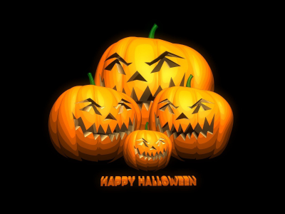  надпись, тыквы, halloween, счастливого хэллоуина