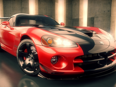 додж вайпер, supercar, dodge viper, 3d, рендер