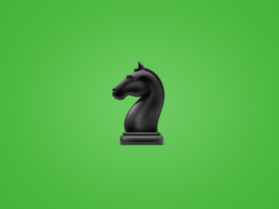 horse, минимализм, конь, зеленоватый фон, шахматы, chess
