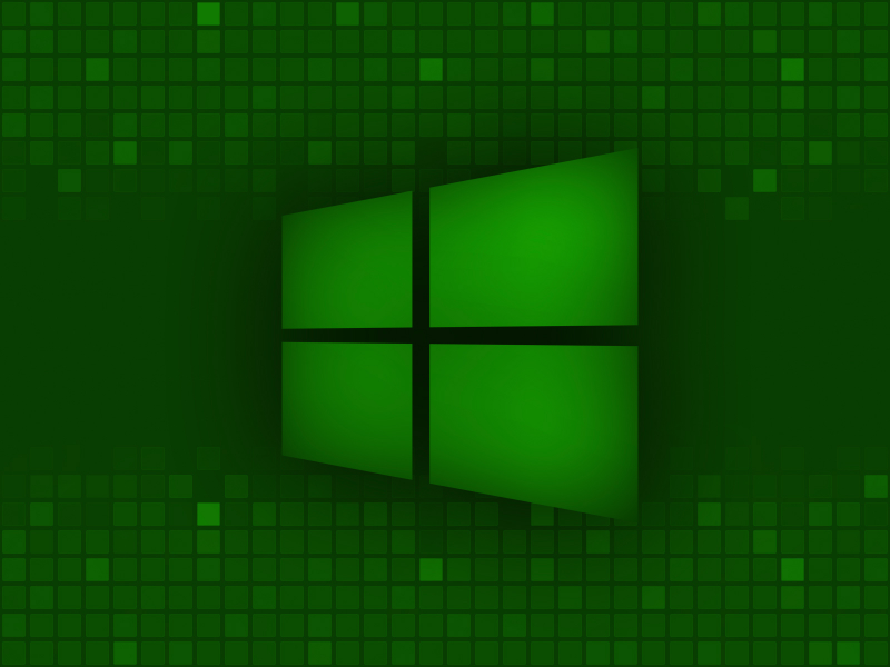 windows 8, microsoft, логотип, зеленый