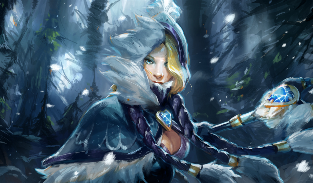 snowdrop set, rylai crestfall, кристалка, crystal maiden, рулайка, цм