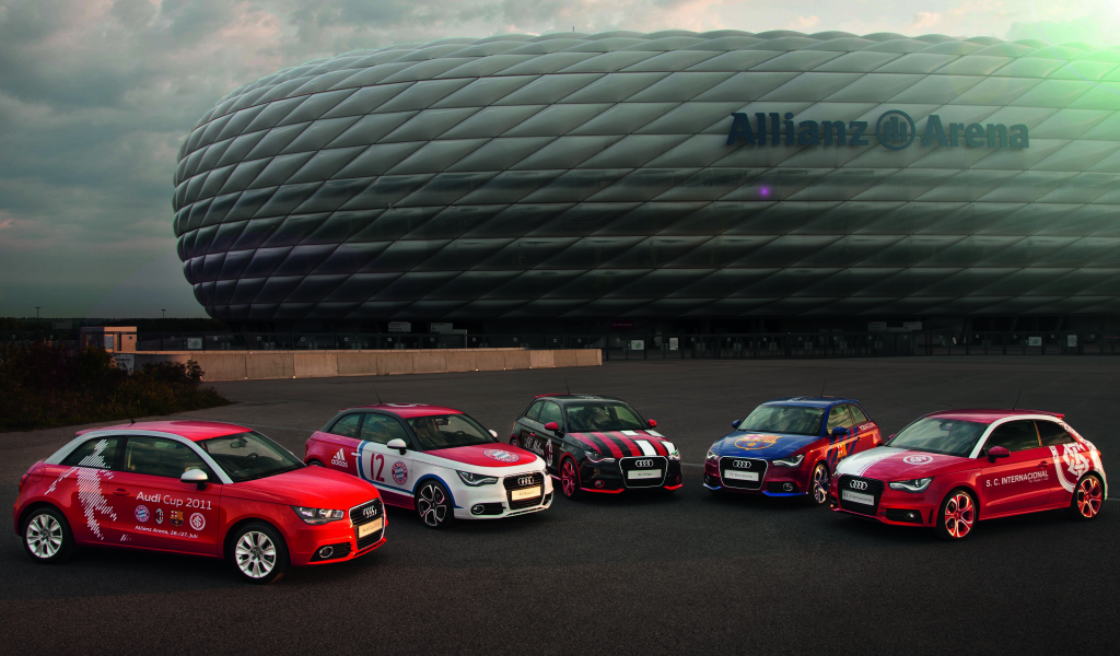 audi, альянц арена, allianz arena, audi cup, ауди, машины