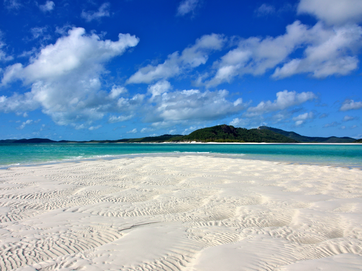 океан, песок, beautiful place, пляж, australia, whitehaven beach