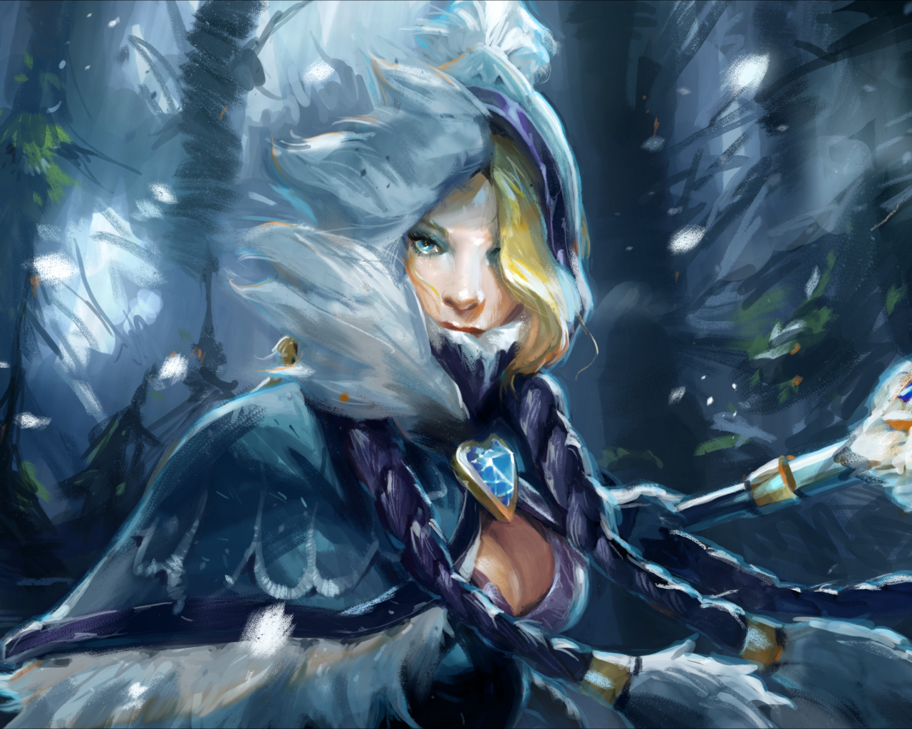 snowdrop set, rylai crestfall, кристалка, crystal maiden, рулайка, цм