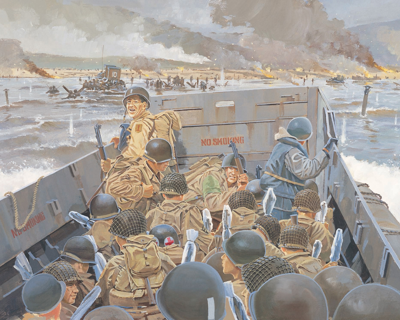 omaha, battalion, арт, beach, высадка, солдаты, 16th, infantry, 1st, 1-го, d-day