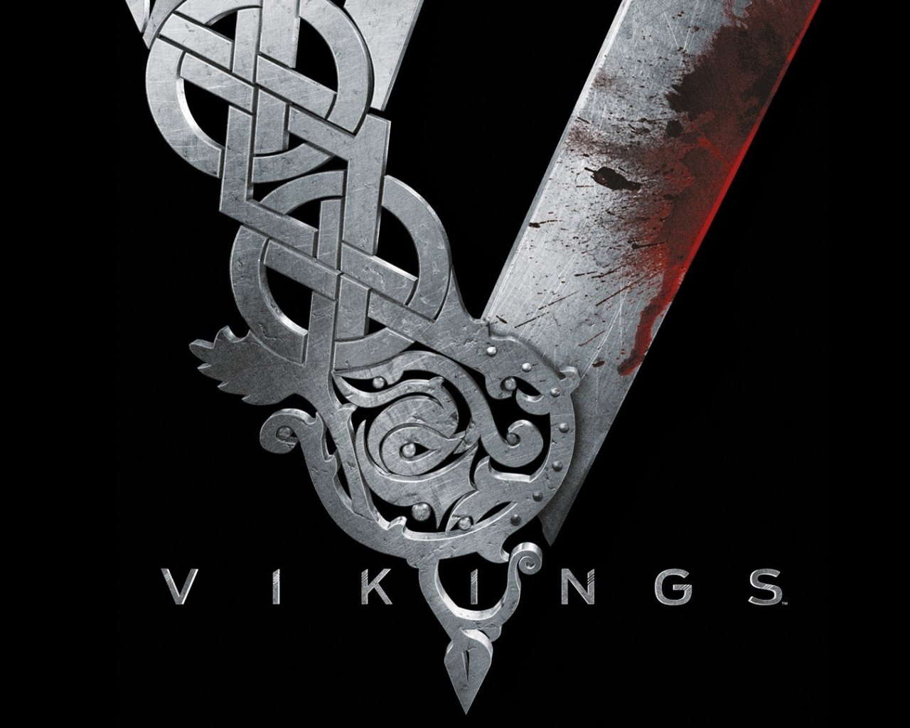 металл, сериал, кровь, vikings, черный, викинги