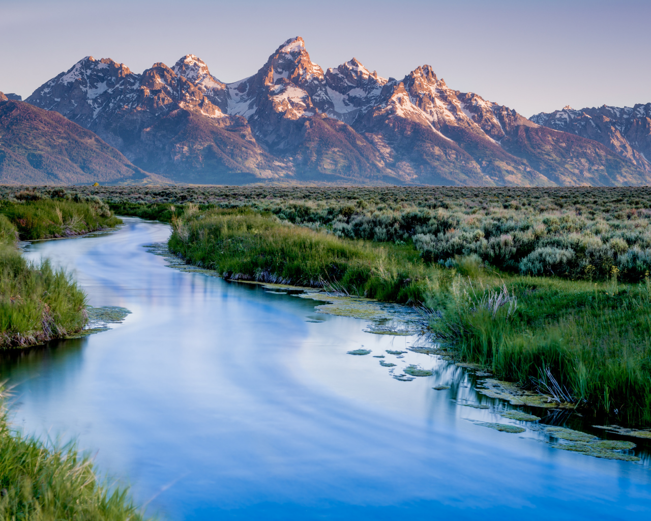 lake, wyoming, mountains, grand teton national park, usa, национальный парк