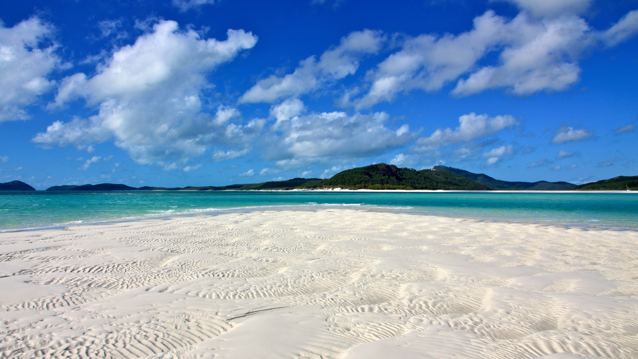 океан, песок, beautiful place, пляж, australia, whitehaven beach