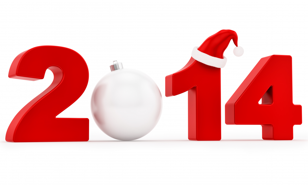 2014, с новым годом, цифры, шарик