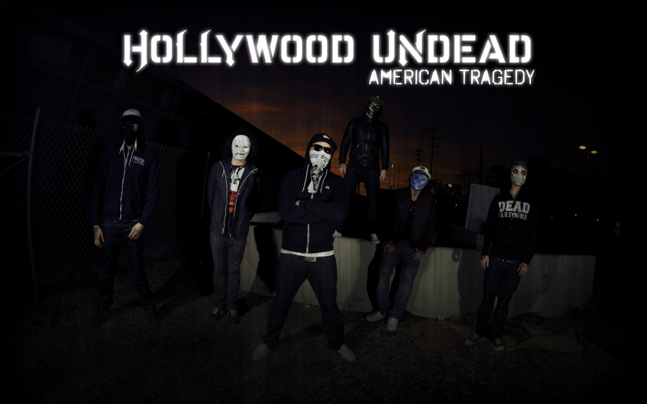 hollywood, undead, masks, black