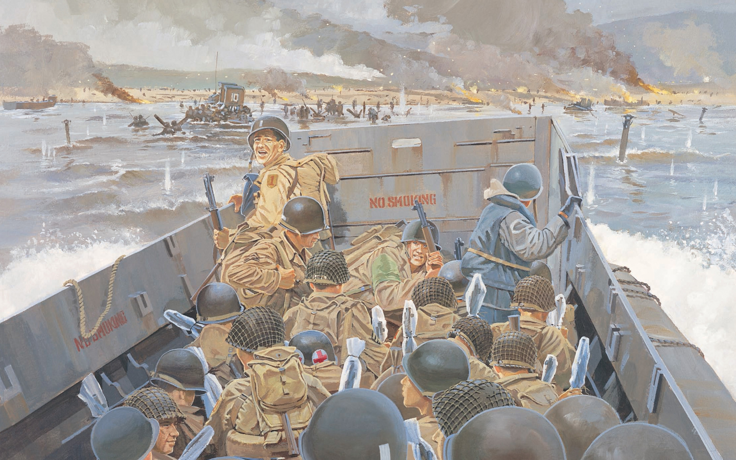 omaha, battalion, арт, beach, высадка, солдаты, 16th, infantry, 1st, 1-го, d-day